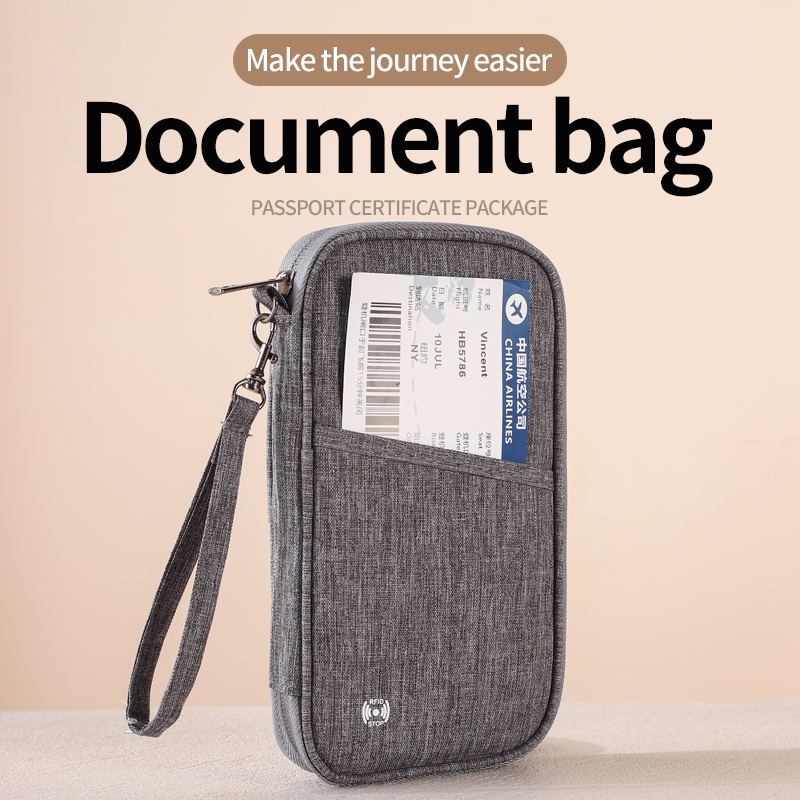 Travel Accessories Essentials - Cartera para pasaporte con bloqueo Rfid,