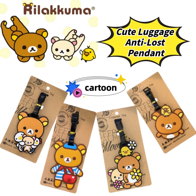 Travel Accessories Gift Set - Etiqueta de Equipaje Personalizada Creativa Rilakkuma,