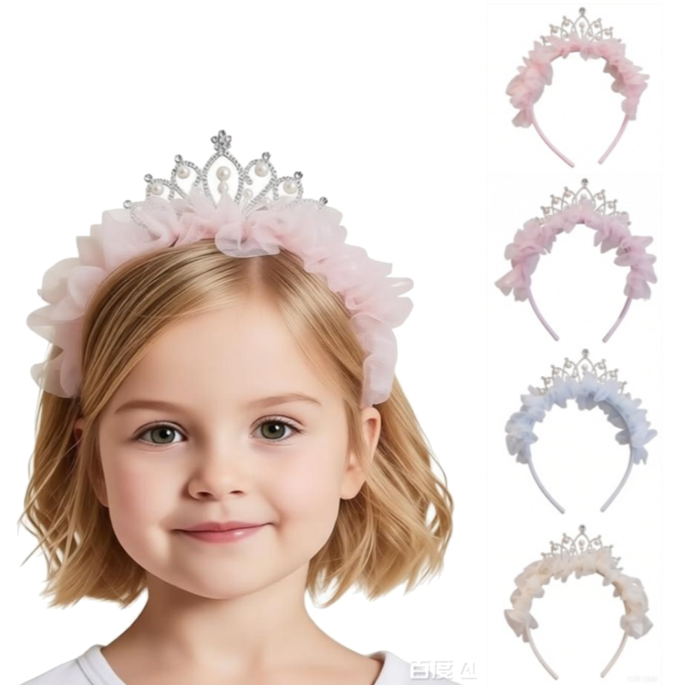 Travel Accessories For 10 Year Old Girl - Diadema de encaje rosa y azul