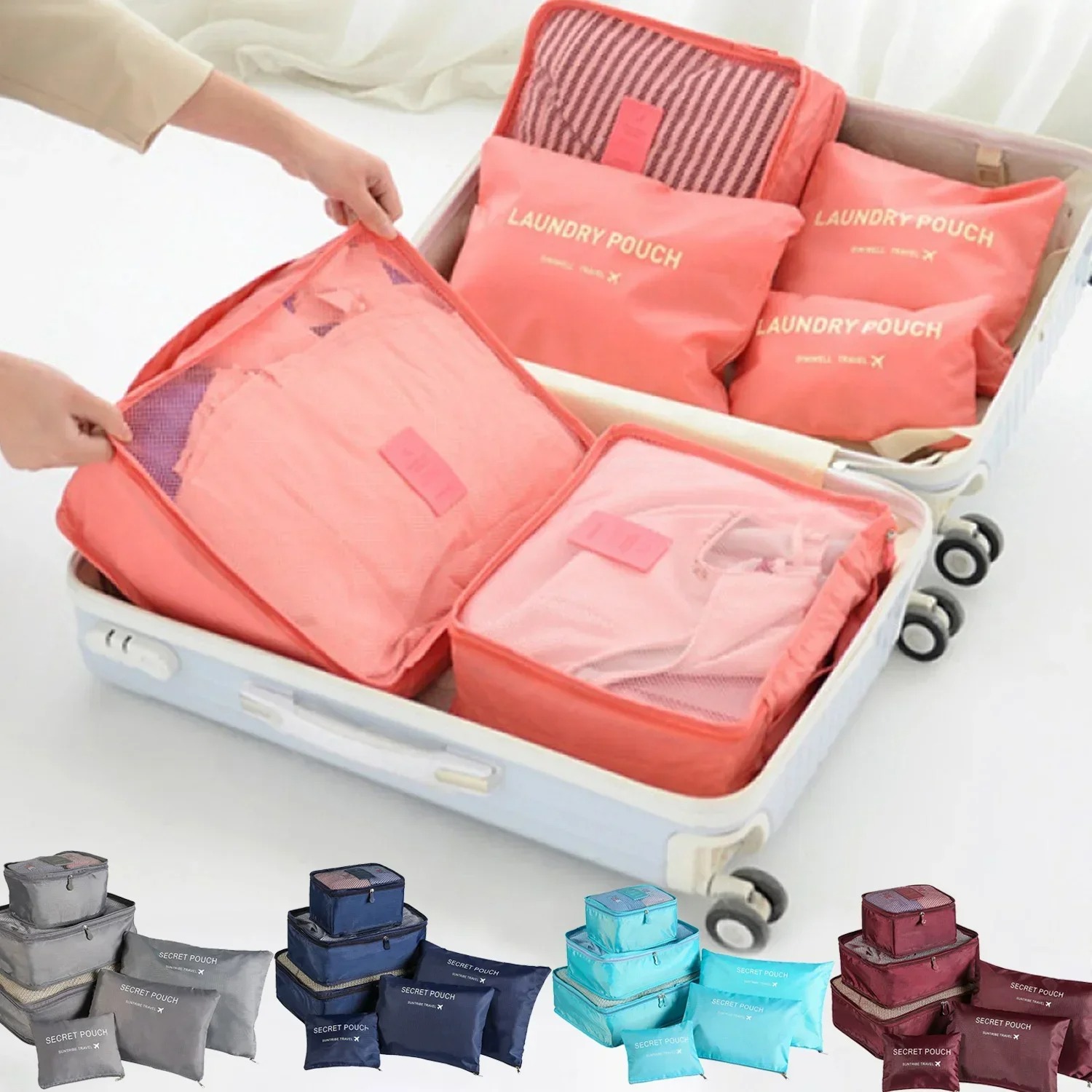 Travel Accessories Gift Set - Juego de 6 Bolsas de Almacenamiento