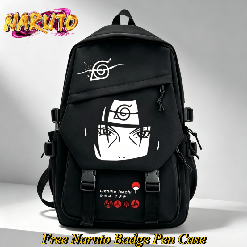 Travel Accessories Gift Set - Mochila de Dibujos Animados de NARUTO,