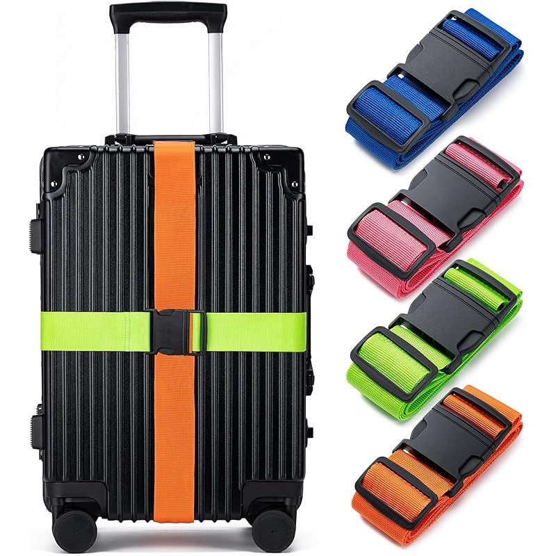 Travel Accessories Gift Set - Juego de 4 correas para equipaje,