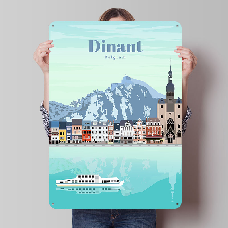 Póster impreso de viaje a Dina - Travel Accessories For Europe reseña y precio
