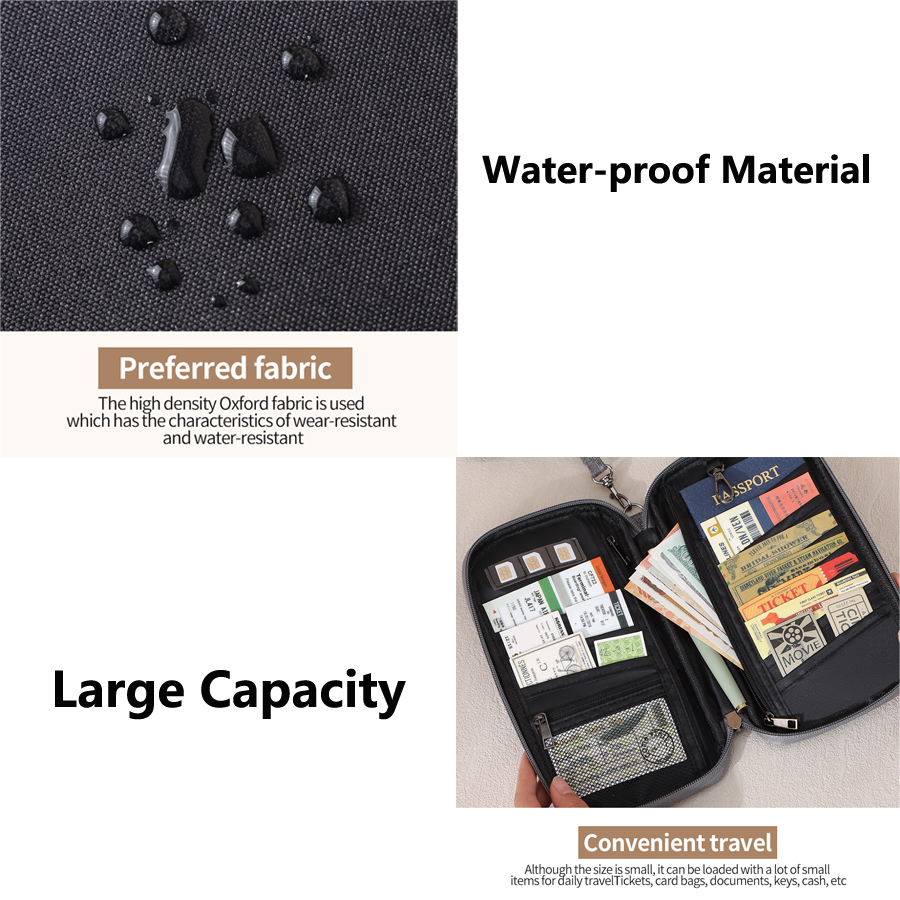 Cartera para pasaporte con blo - Travel Accessories Essentials reseña y precio