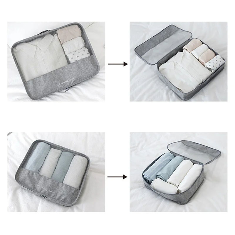 Juego de 7 cubos organizadores - Travel Accessories Kit For Women reseña y precio