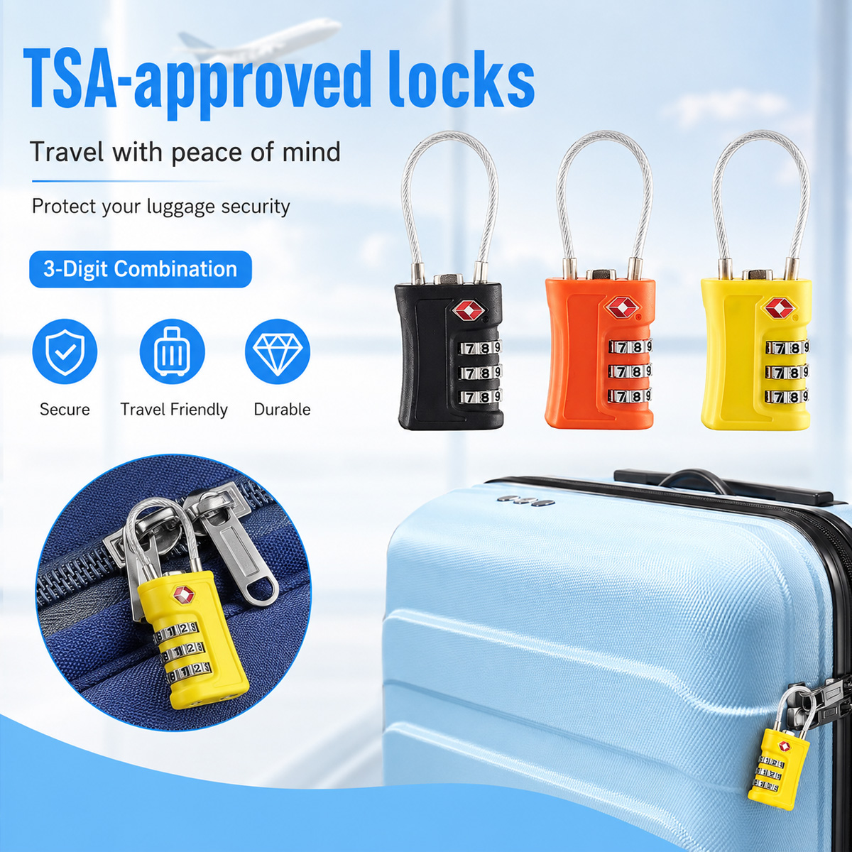 Candado de Equipaje Aprobado p - Travel Accessories Electronics reseña y precio