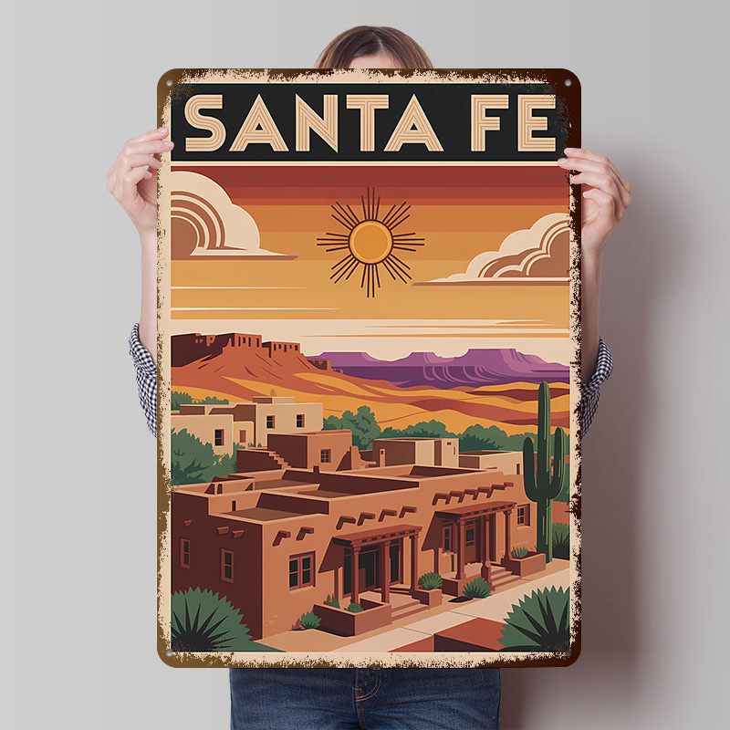 Póster de Viaje de Santa Fe, L - Travel Accessories For Europe reseña y precio