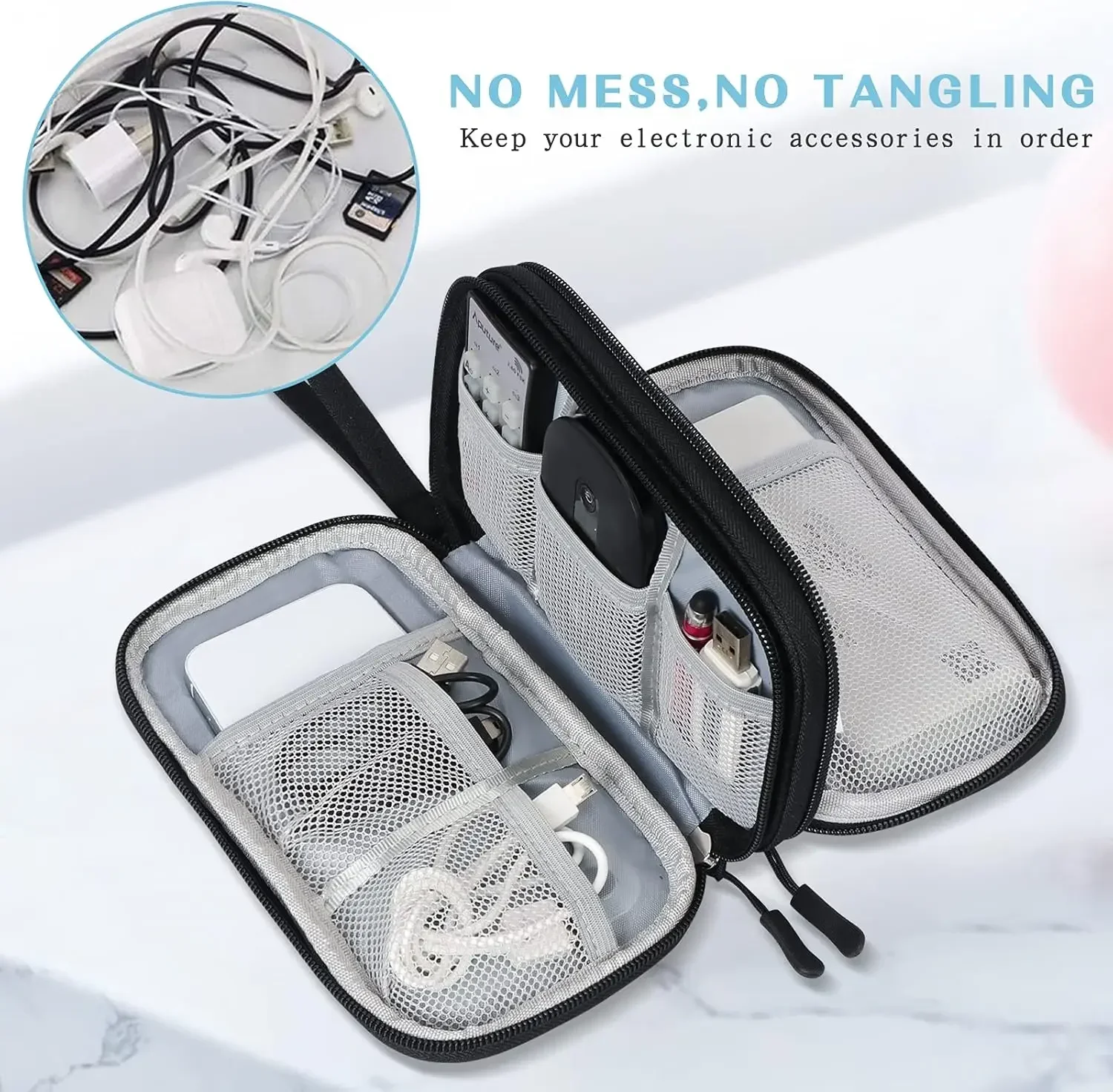 Bolsa de Viaje para Cables, Es - Travel Accessories Electronics reseña y precio
