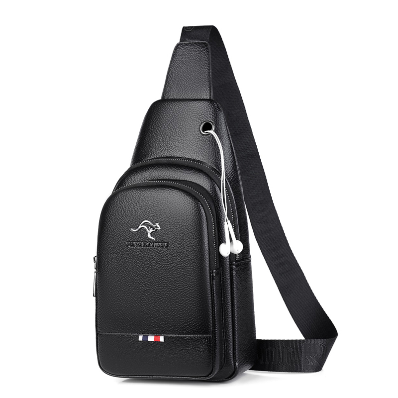 Kagaroo-Bolso de pecho de cuer - Travel Accessories Luxury Brands reseña y precio