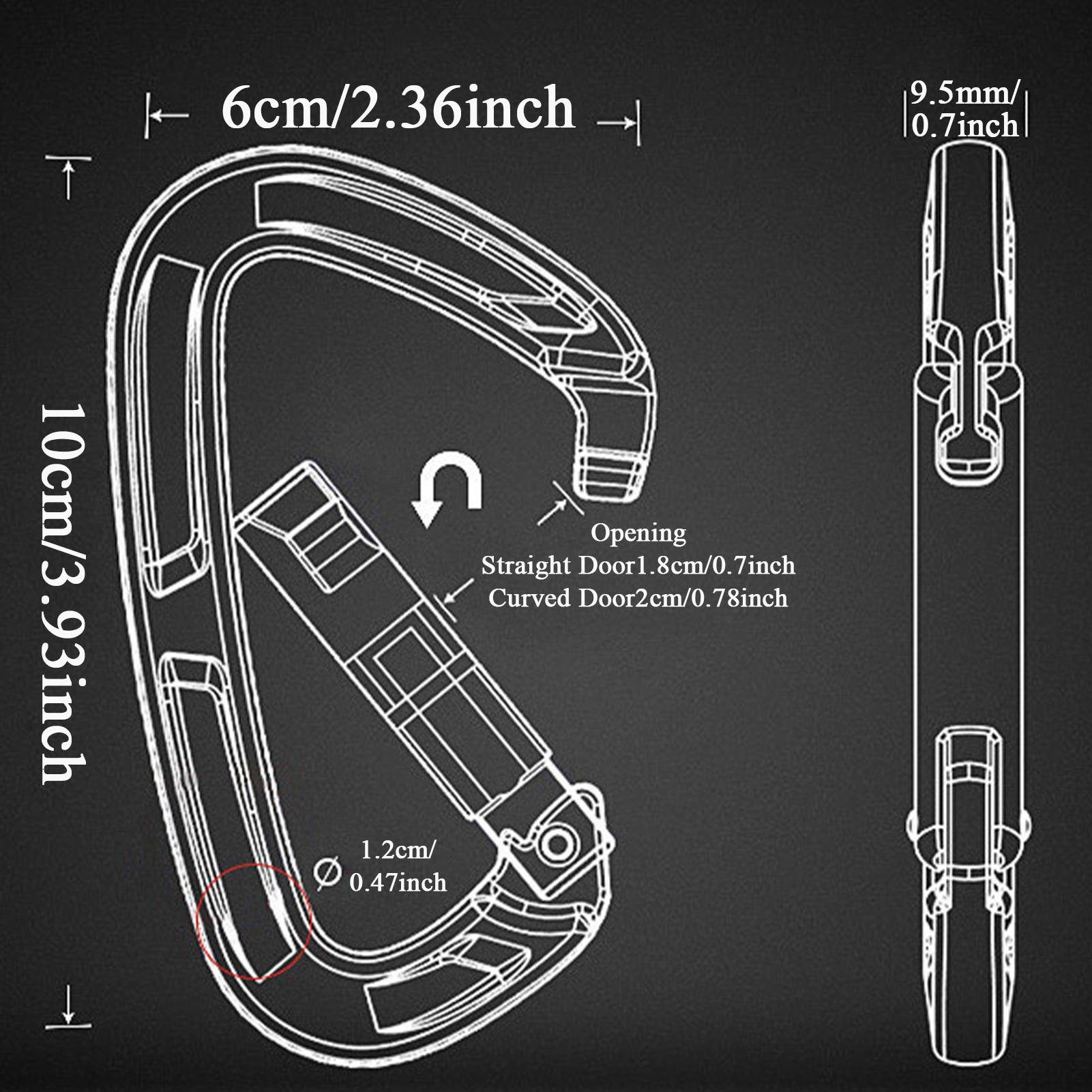 Mosquetones de extracción rápi - Travel Accessories Drawing reseña y precio